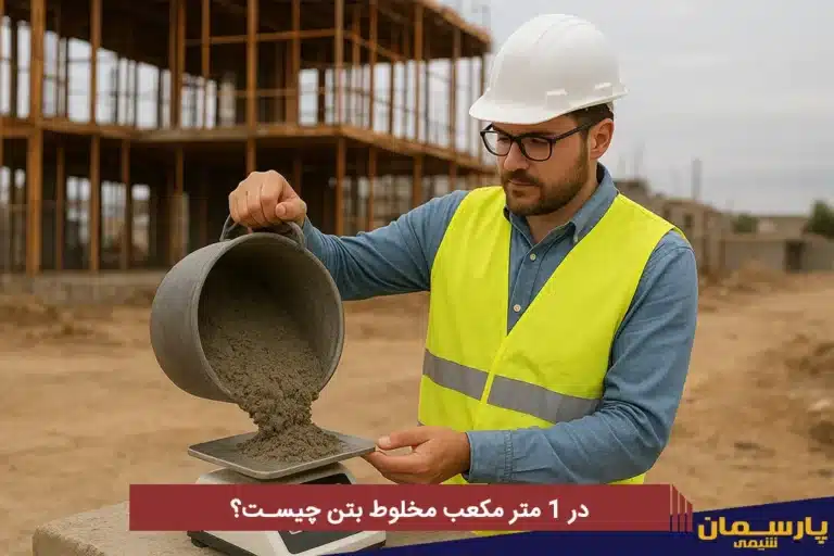 در 1 متر مکعب مخلوط بتن چیست؟​