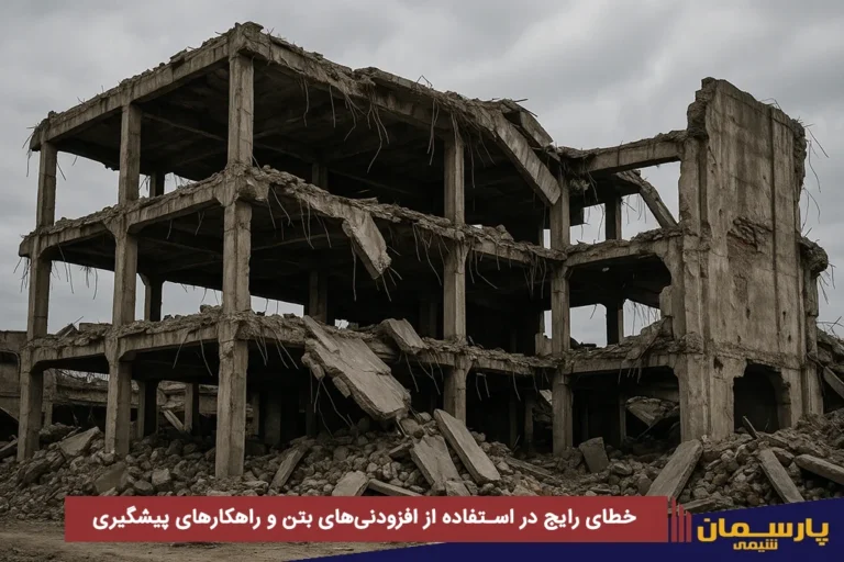 خطای رایج در استفاده از افزودنی‌های بتن و راهکارهای پیشگیری