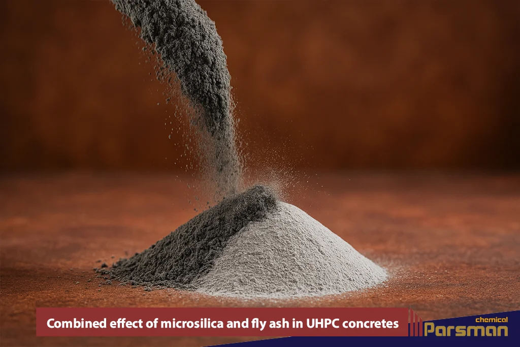 Combined effect of microsilica and fly ash in UHPC concretes