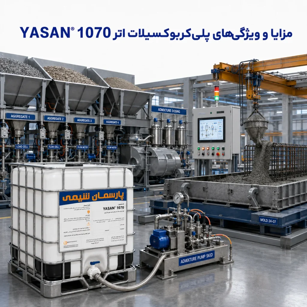 مزایا و ویژگی‌های پلی‌کربوکسیلات اتر YASAN® 1070